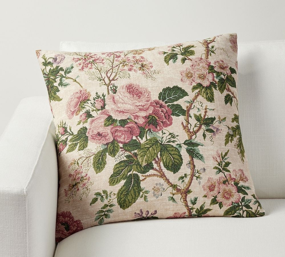 Under $50 Lee Jofa inspired pillow cover 🌸 spring pillows Althea floral print pillow covers 