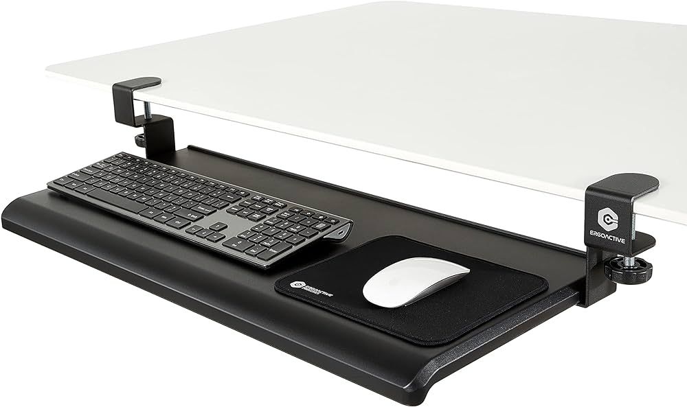 ErgoActive Extra Wide Under Desk Keyboard Tray with Clamp On Easy Installation, Fits Full Size Ke... | Amazon (CA)
