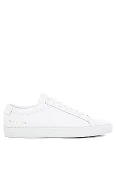 Common Projects Original Leather Achilles Low in White from Revolve.com | Revolve Clothing (Global)