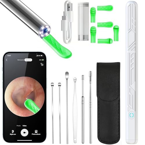 Ear Wax Removal Tool Camera — 1080P HD Ear Cleaner with Light, Earwax Removal Kit for Ear Cleaning, Safe Ear Camera for Adults Kids Pets Ear Camera for iOS & Android | Amazon (US)