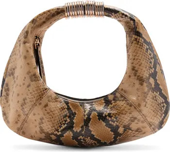 Kira Snakeskin Embossed Leather Shoulder Bag | Nordstrom