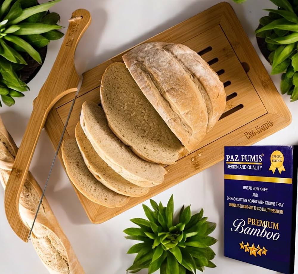 NEW 2024 Bread Slicer for Homemade Bread -Complete set for Slicing Homemade Bread- Bread bow knif... | Amazon (US)