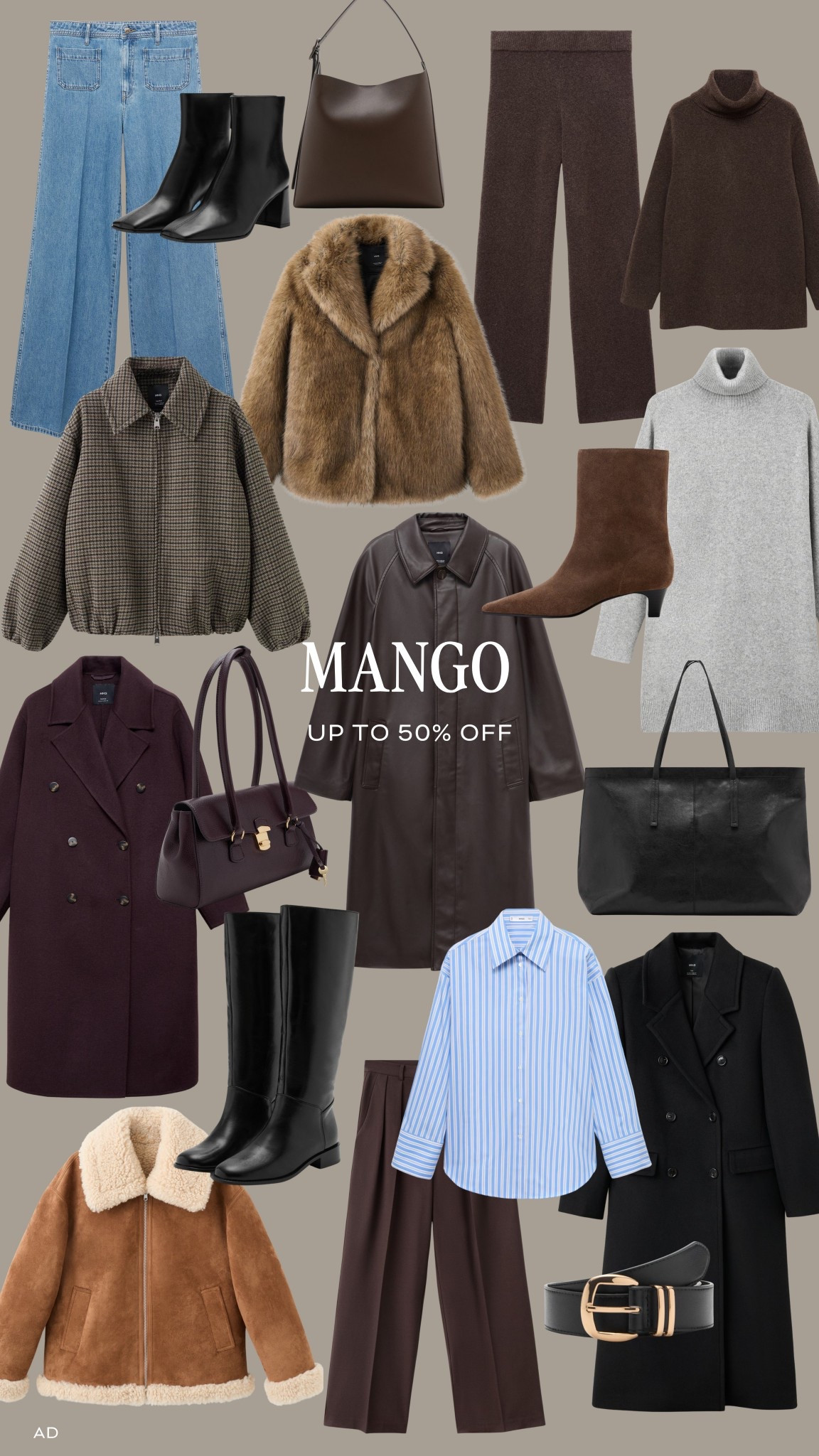 Up to 50% off at Mango 🙌

Winter fashion / wardrobe staples / cyber week / Black Friday / knee high boots / wool coat / faux fur coat 

#LTKwinter #LTKuk #LTKCyberWeek