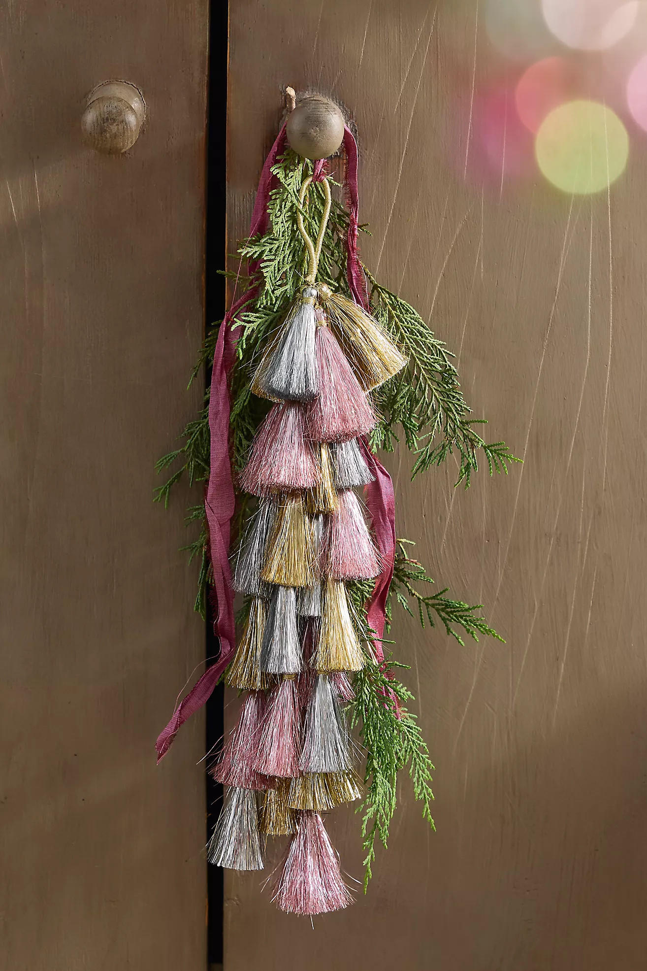 Terrain Tasseled Charm Ornament, Colorful | Anthropologie (US)
