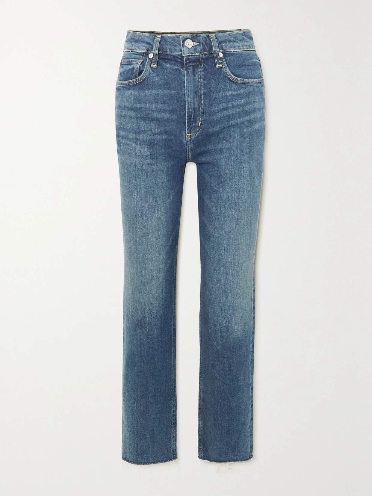 Citizens of Humanity - Daphne High-rise Straight-leg Jeans - Blue | NET-A-PORTER (US)