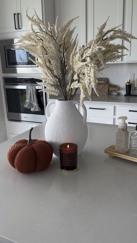 First signs of fall! Woke up and decided it was time to put out the fall countertop decor! So cozy!

Island decor / fall decor/ fall countertop decor/ fall kitchen decor /knit pumpkin / pumpkin decor 

#LTKhome #LTKunder50 #LTKstyletip