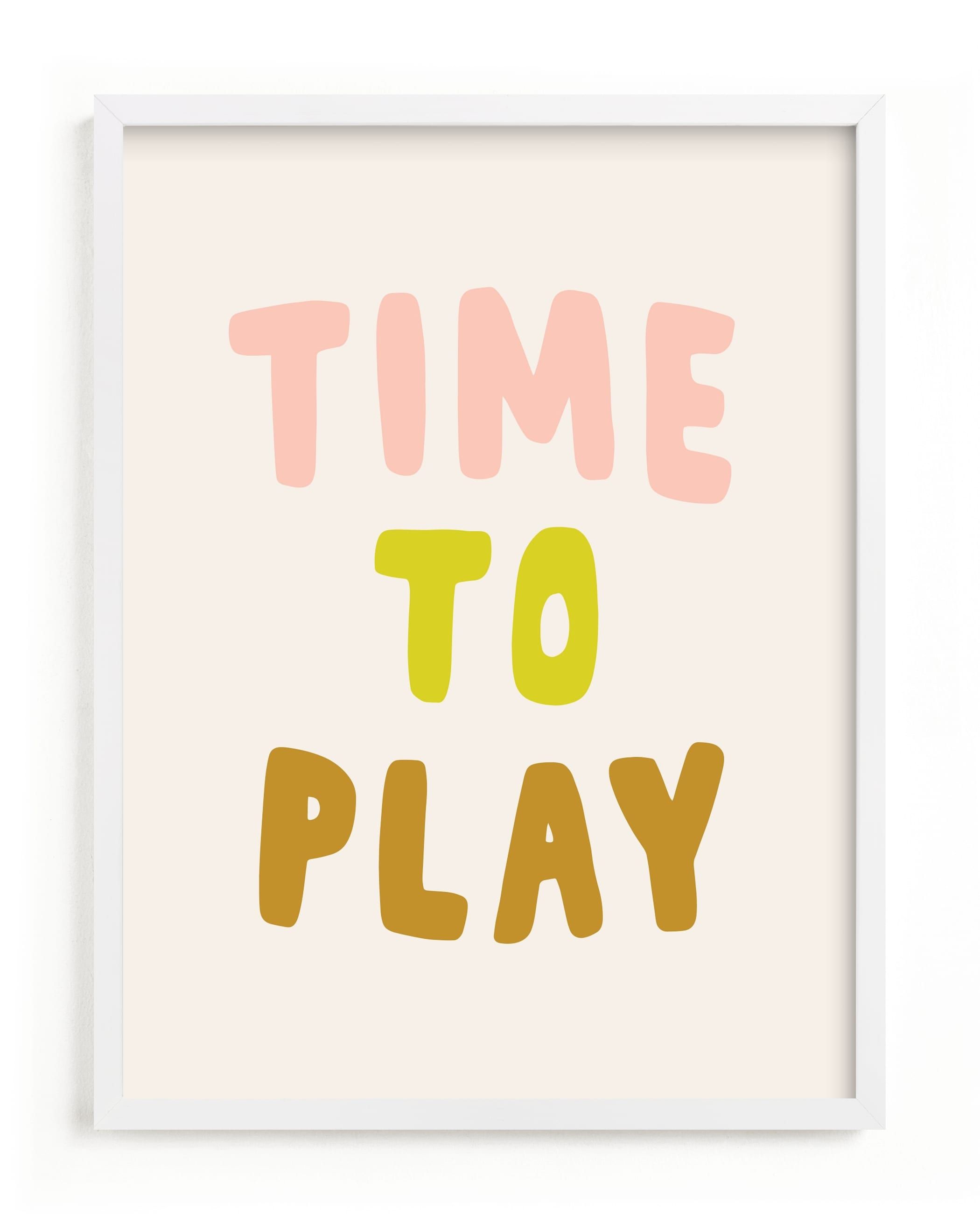 "Time to Play" - Graphic Limited Edition Art Print by Alicia Schultz. | Minted