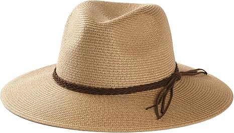 FURTALK Sun Hats for Women Summer Wide Brim UV UPF 50+ Panama Fedora Foldable Packable Straw Beac... | Amazon (US)