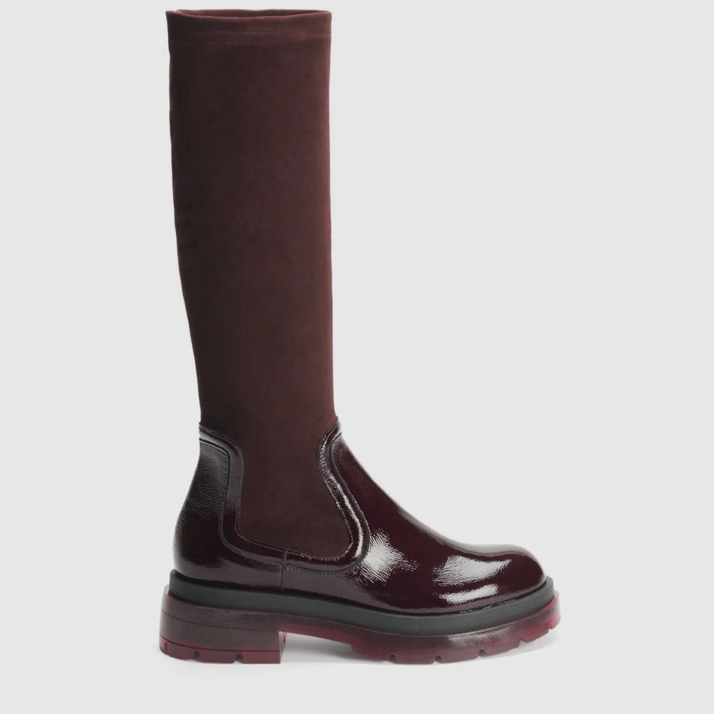 DREW WOMENS BOOT IN PLUM DEEP WINE | Aquatalia®