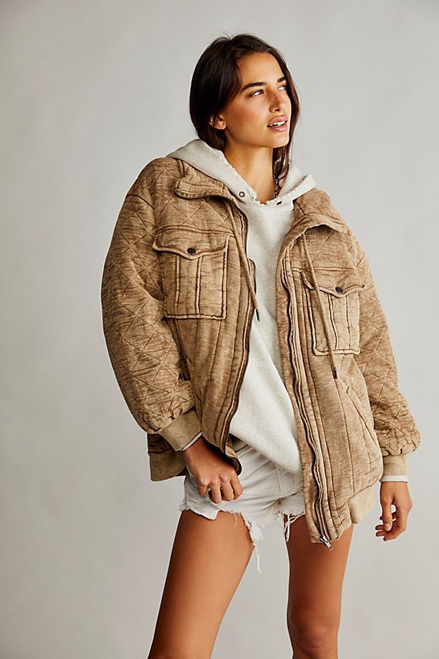 Luna Cozy Bomber Jacket | Free People (Global - UK&FR Excluded)