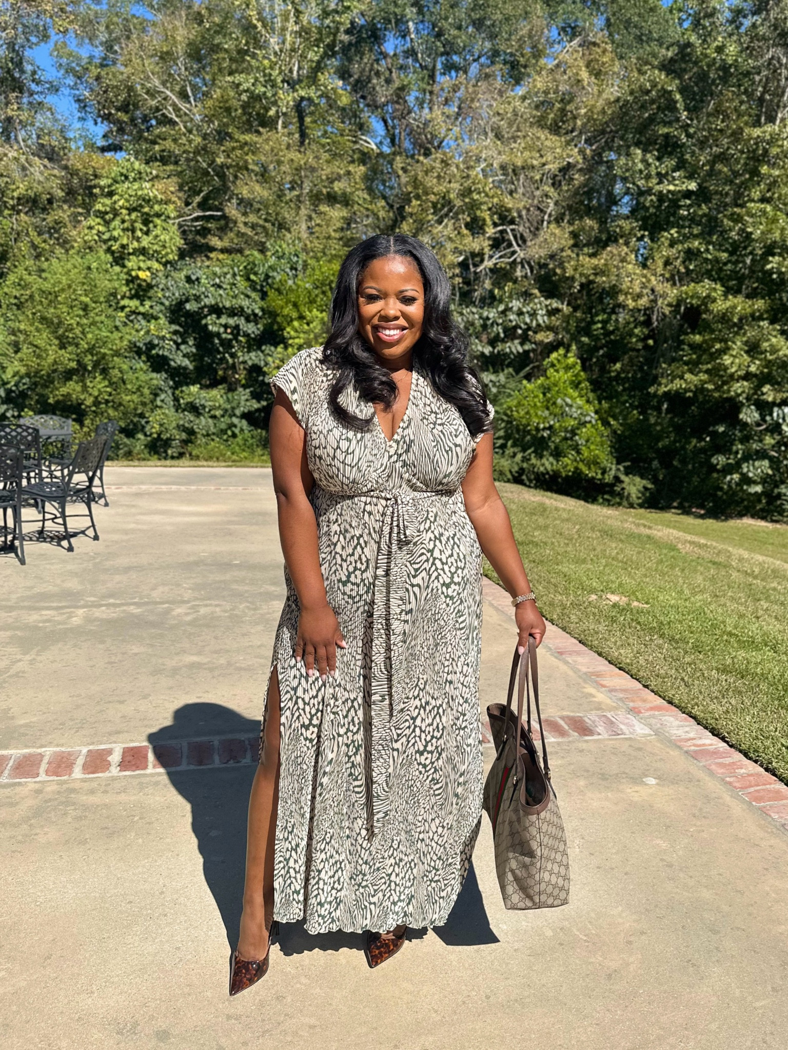 Wearing a size 14! Happy Sunday. #falloutfit #animalprint 

#LTKSeasonal #LTKPlusSize #LTKMidsize