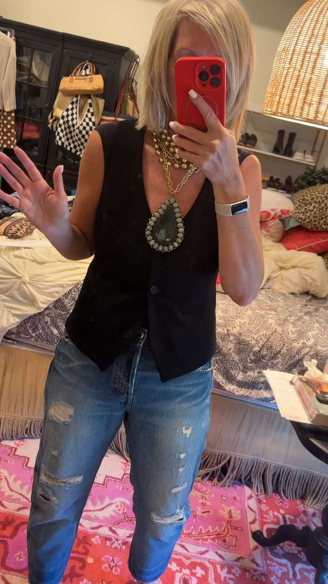 Jeans on clearance!
My look inspired by a photo I saw! 

Melanie10 for a discount on any of the Patina & Pearls necklaces. 

Message me on Instagram for the link to my necklace:
Melanie.Rae.Miller

#LTKdayinmylife #LTKgrwm #LTKstorytime