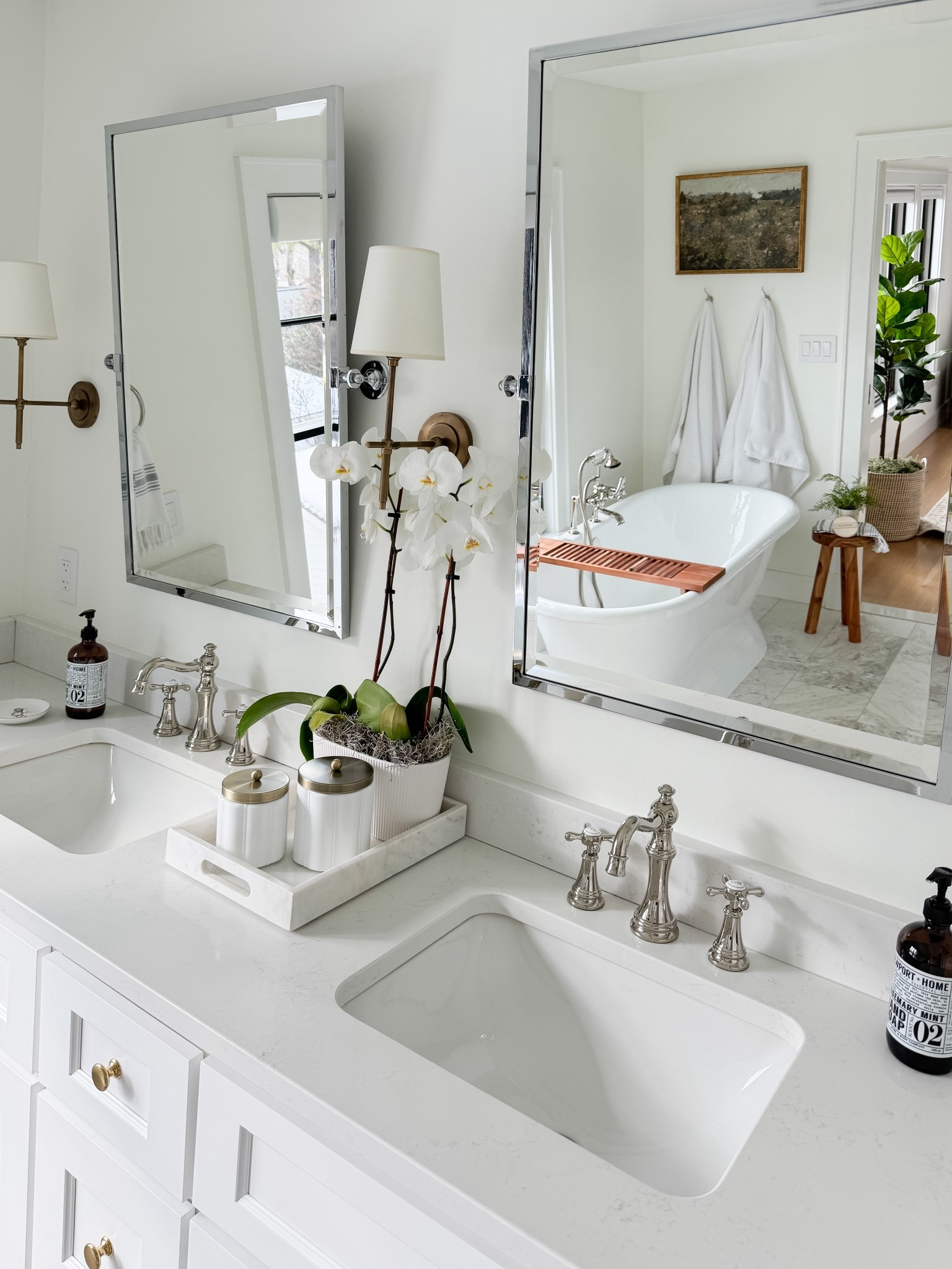 Timeless over trendy in this bathroom renovation.

I mixed warm brass with classic polished nickel for a layered, collected look that feels elevated and enduring. The key is keeping the silhouettes traditional and the finishes refined — it adds depth without overwhelming the space.

I’m linking what I used in my bathroom, along with more thoughtfully curated picks to help transform your bathroom into a true oasis. I love that Wayfair makes it easy to source timeless, well-priced pieces all in one place — especially when you’re renovating and juggling so many decisions.

@wayfair #ad #WayfairPartner #Wayfair