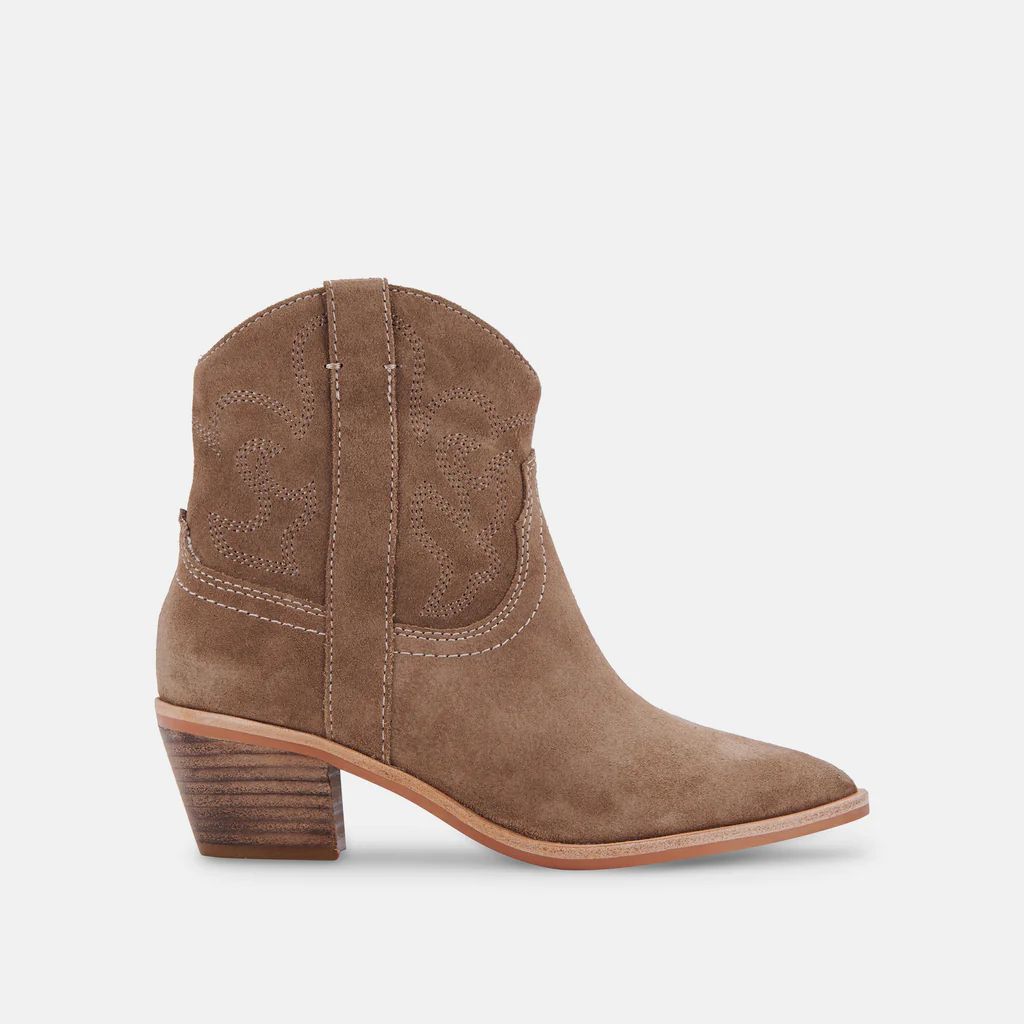 SOLOW BOOTIES TRUFFLE SUEDE | DolceVita.com