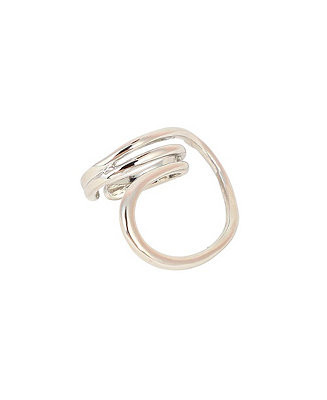 Women's The Wrap-Line Statement Ring - Chrome Silver - Macy's | Macy's