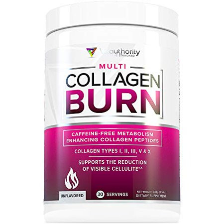 Multi Collagen Burn: Multi-Type Hydrolyzed Collagen Protein Peptides with Hyaluronic Acid Vitamin C  | Walmart (US)