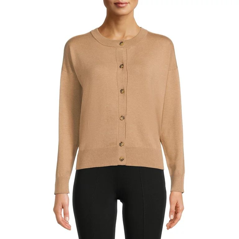 Time and Tru Women's Button Front Cardigan Sweater | Walmart (US)