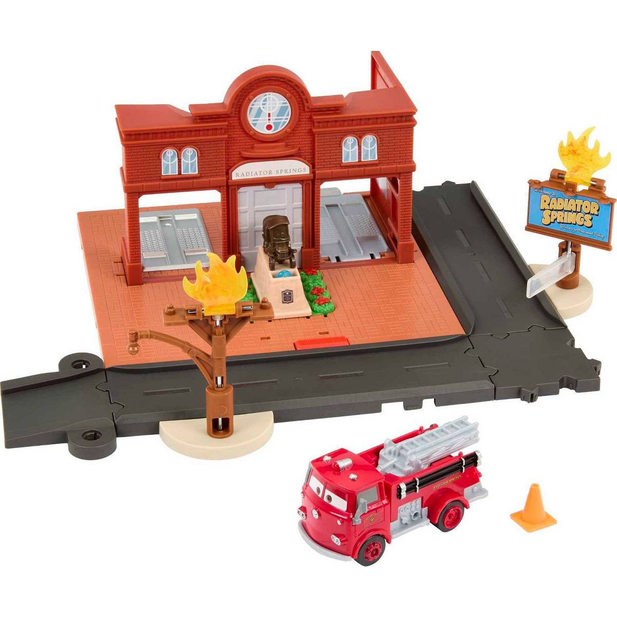 Disney Cars  Red Fire Station Playset | Target