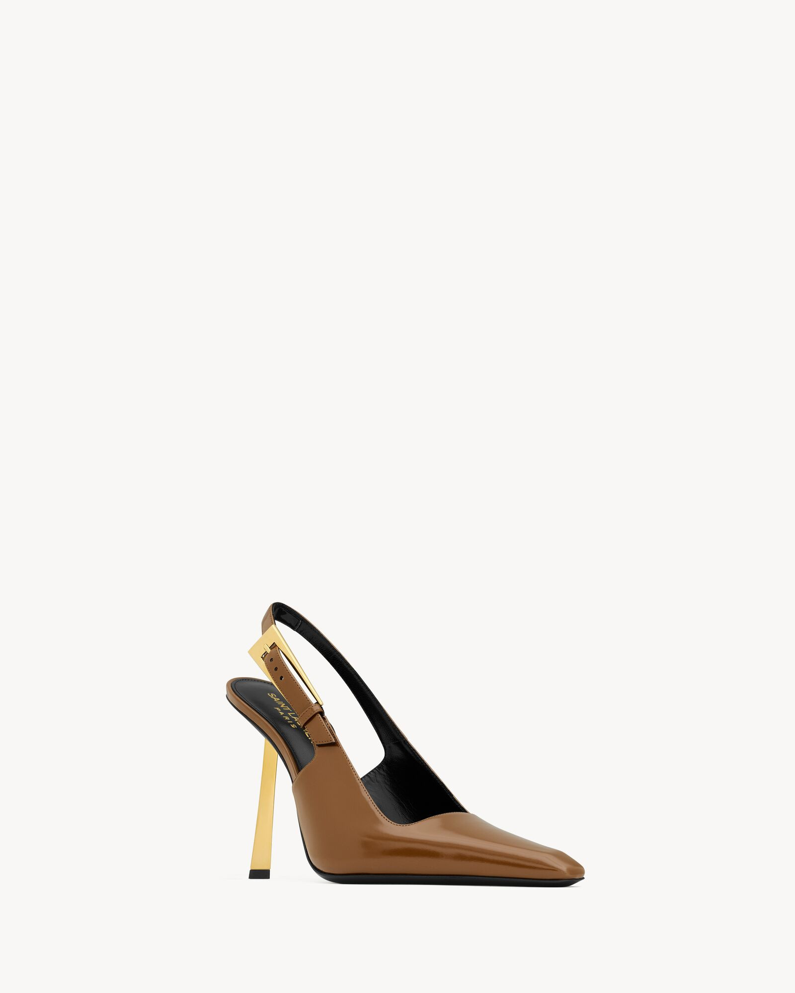 lee slingback pumps in glazed leather | Saint Laurent Inc. (Global)