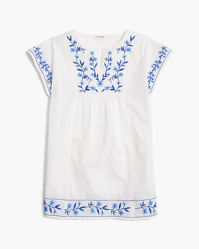 Girls' embroidered cover-up dress | J.Crew Factory