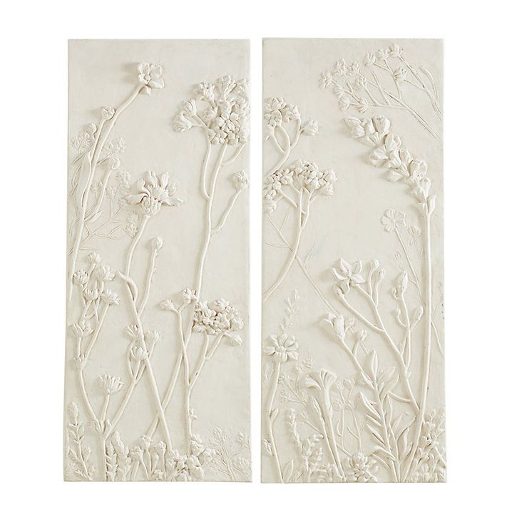 Soft Meadows Relief Plaques Set of 2 | Ballard Designs, Inc.