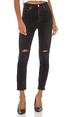 AGOLDE Nico High Rise Slim in Cassette from Revolve.com | Revolve Clothing (Global)