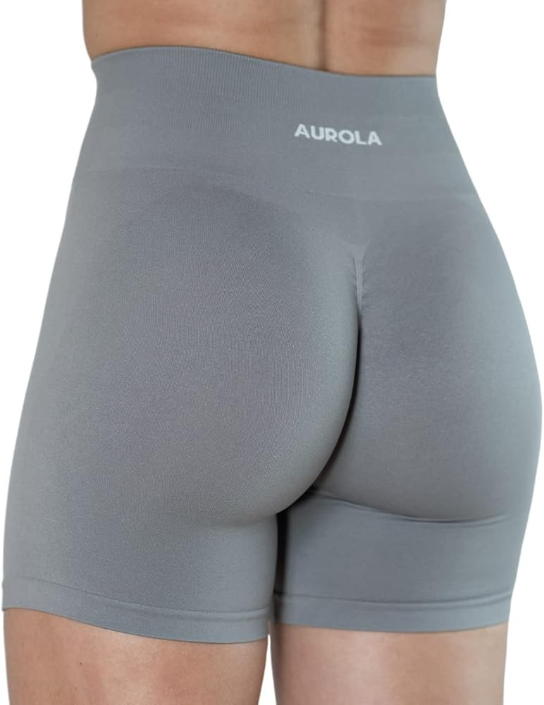 AUROLA Intensify Workout Shorts for Women Seamless Scrunch Short Gym Yoga Running Sport Active Ex... | Amazon (US)