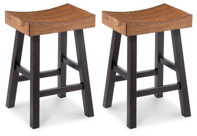 Glosco Counter Height Contoured Seat Bar Stool
 (Set of 2) | Ashley Homestore