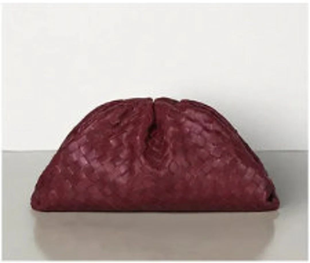 Woven Pouch / Calfskin Leather Bag / Designer Handbag / Clutch - Etsy | Etsy (US)