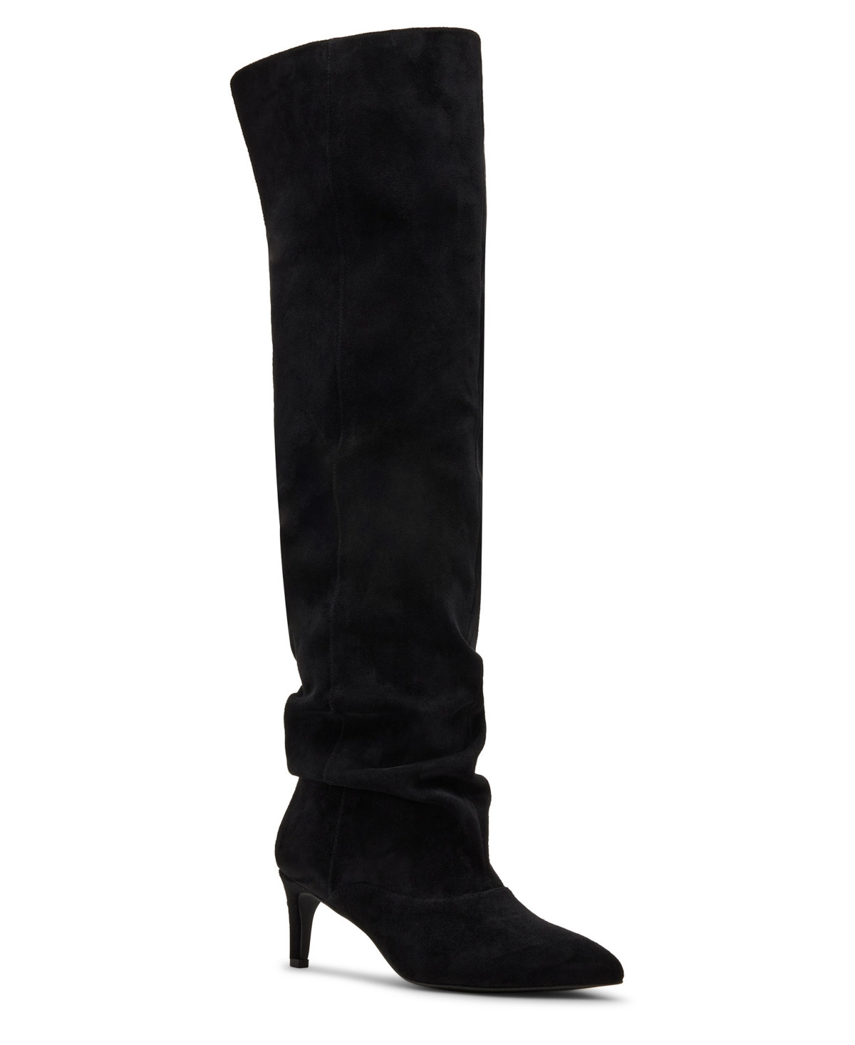 Madden Girl Women's Stassi Over-the-Knee Slouchy Stiletto Dress Boots - Black | Macy's