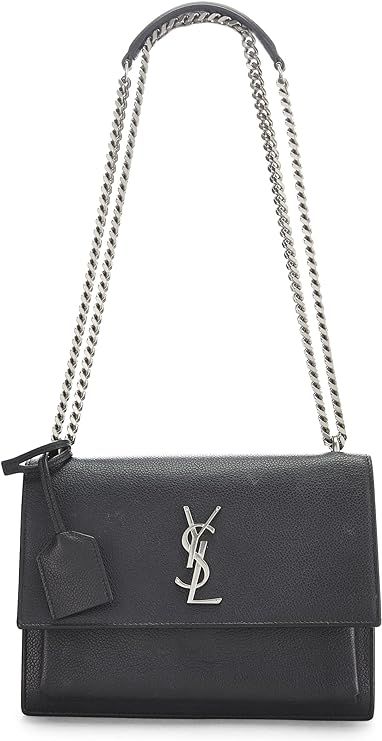 Amazon.com: Yves Saint Laurent, Pre-Loved Black Calfskin Sunset Medium, Black : Luxury Stores | Amazon (US)