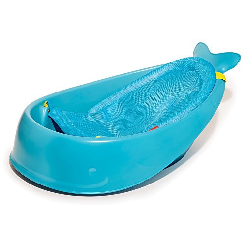 Skip Hop Infant Bath Tub 3-Stage Grow With Baby Smart Sling MOBY Bathtub Blue Age 0+ | Amazon (US)