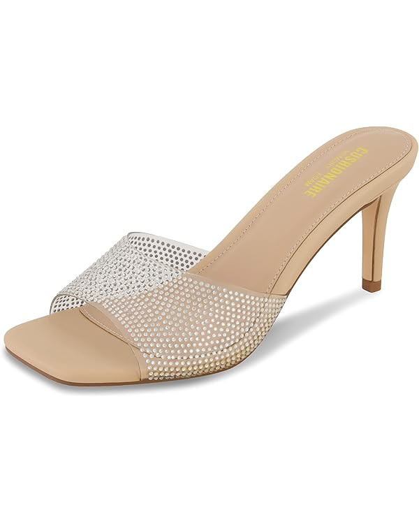 CUSHIONAIRE Women's Evie One Band Dress Sandal +Memory Foam And Wide Widths Available | Amazon (US)