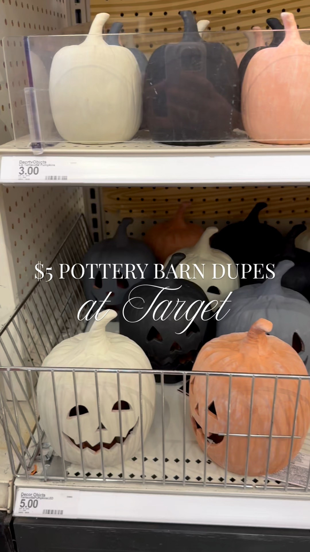 $5 >> $29.50 🙋🏻‍♀️ definitely a high sellout risk item this fall so I’d run to Target now 🎯  

——
#shoptarget #targetfall #targetfinds #potterybarndupe #potterybarnstyle #dupe #fyp #fy #explorehome #homefinds #fallfinds #terrocottapumpkin #ledpumpkin #viralfallfinds

#LTKSeasonal #LTKHome