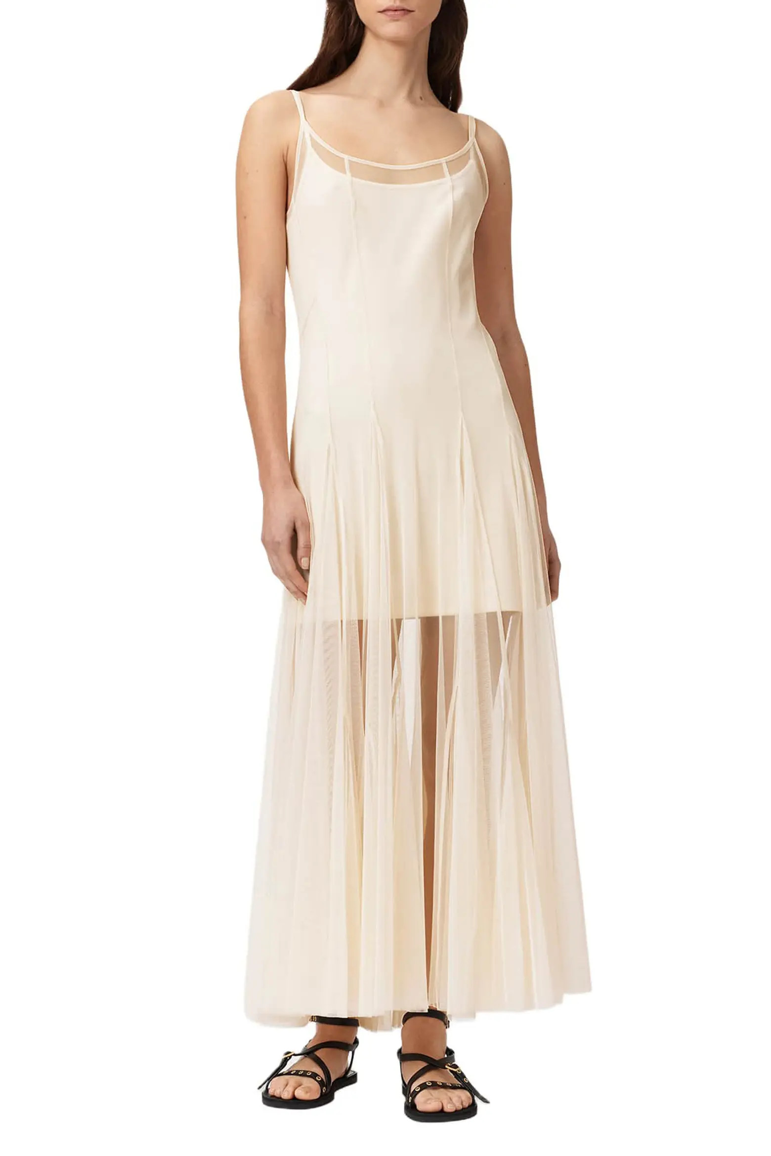 AllSaints Harmonia Mesh Maxi Dress (Women) | Nordstrom | Nordstrom