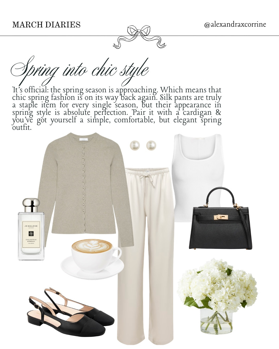 Spring into chic style ☕️ three chic spring outfit ideas 🤍

#springstyles #outfitofthedayideas #chicstyle #moodboardaesthetic #pinterestinspo 

[ chic spring outfit inspo, chic elegant outfit ideas, neutral outfit inspo, ootd, outfit of the day, feminine fashion mood board, modest style, trench coat, silk pants, ballet flats, Pinterest mood board aesthetic ]

#LTKspringtrends #LTKspring #LTKootd