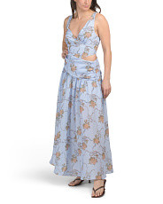 First Dates Cut Out Waist Floral Maxi Dress | Casual Dresses  | Marshalls | Marshalls