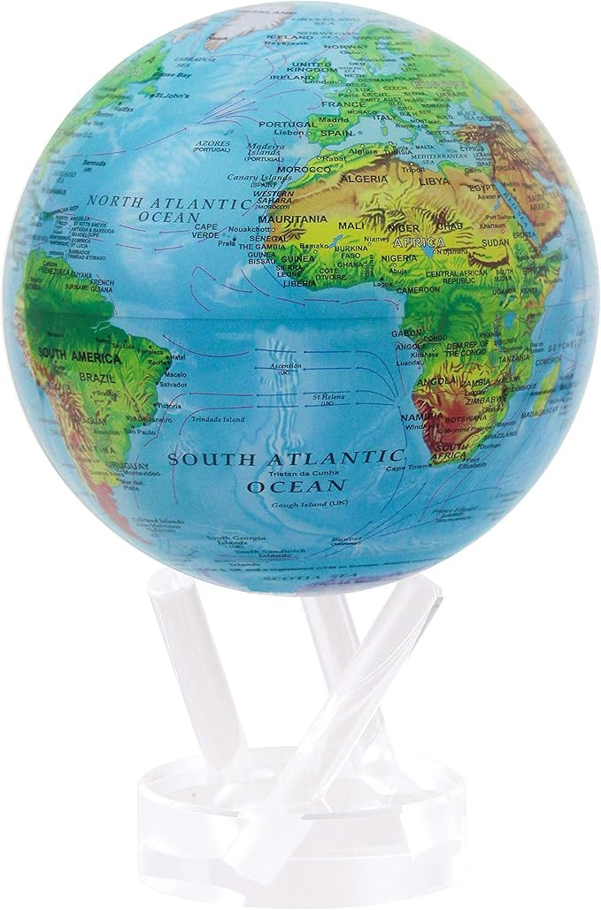 MOVA Globe Blue Relief Map 4.5" | Amazon (US)