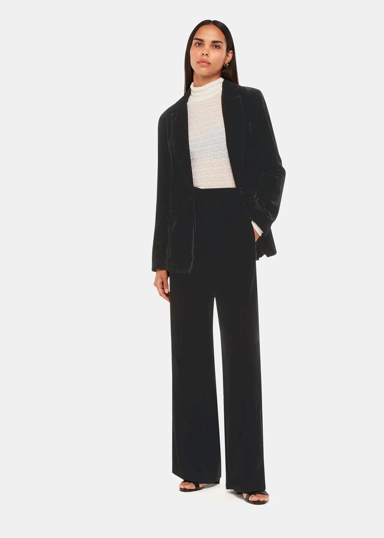 Full Length Velvet Trouser | Whistles