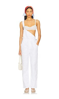 WeWoreWhat Basic Overall in Ivory Multi from Revolve.com | Revolve Clothing (Global)