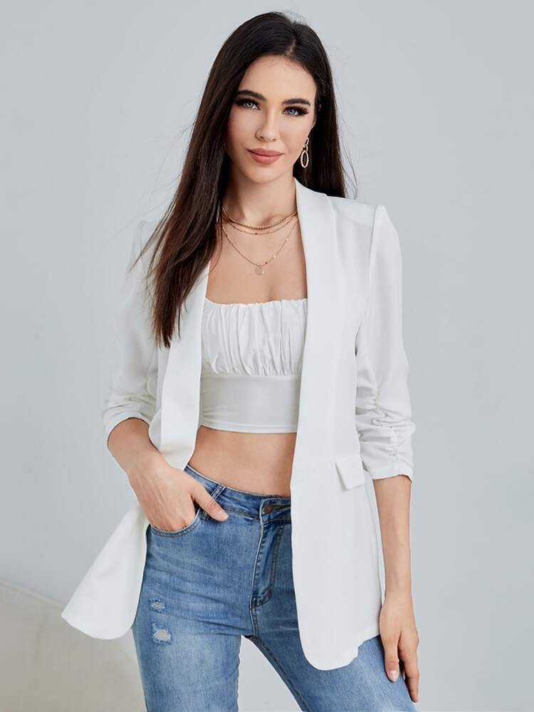 SHEIN BIZwear Tubo Simples elegante Blazer | SHEIN