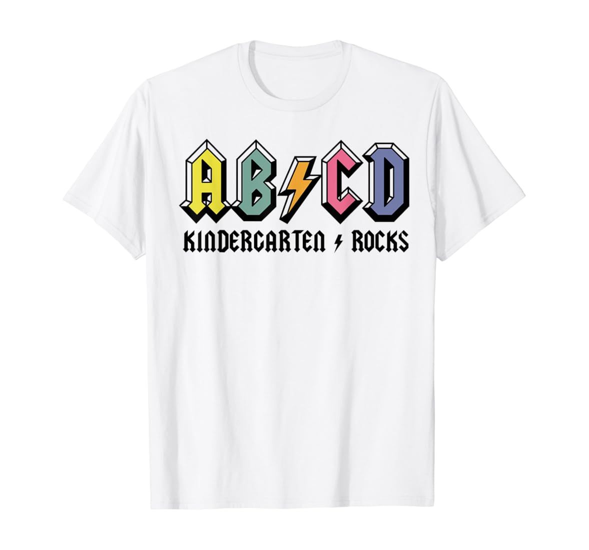 ABCD Kindergarten Rocks Back To School Kindergarten Teacher T-Shirt | Amazon (US)