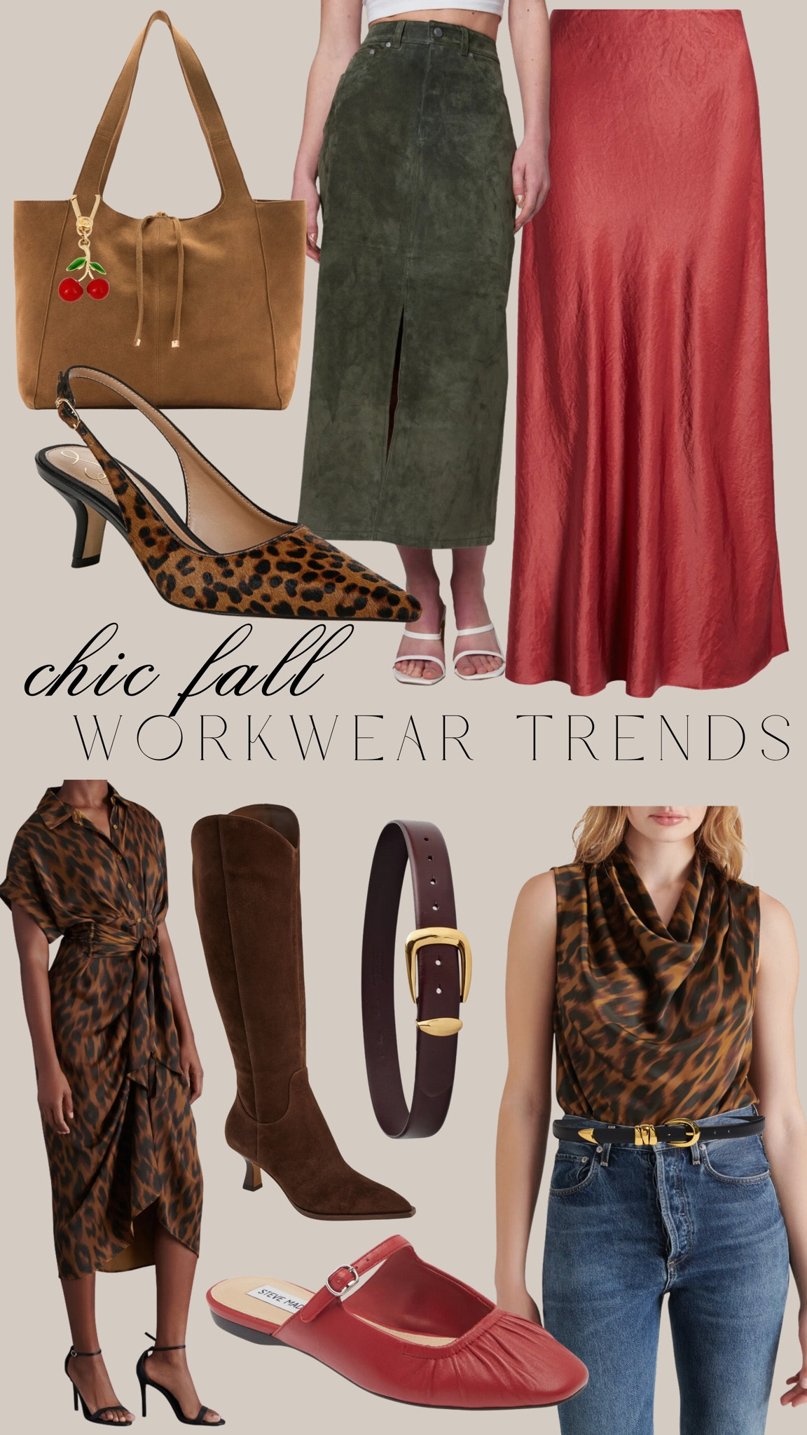 Fall workwear trends- red, leopard, suede and chunky belts! 

#LTKStyleTip #LTKSeasonal #LTKWorkwear