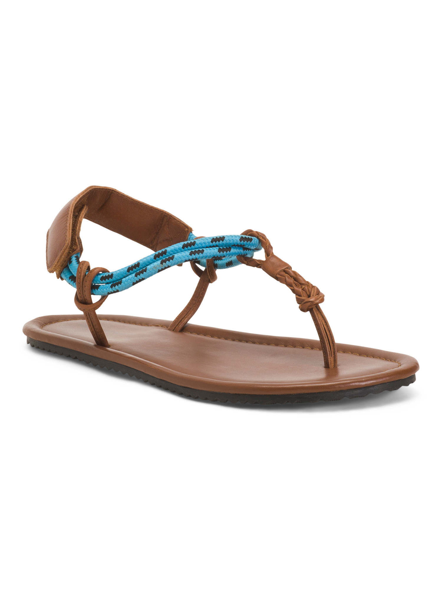 Leather Island Hopping Wrapped Sandals | TJ Maxx