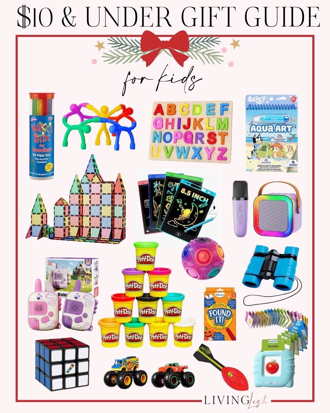 Amazon finds | Amazon gifts | Amazon gifts under 10 | Gift ideas | Gift guide | Gifts for kids | gifts for toddlers | toddler gifts | kids gift ideas | Gifts under 10 | playdoh | walkie talkies | puzzle | stocking stuffers for kids

#LTKGiftGuide #LTKKids #LTKFamily