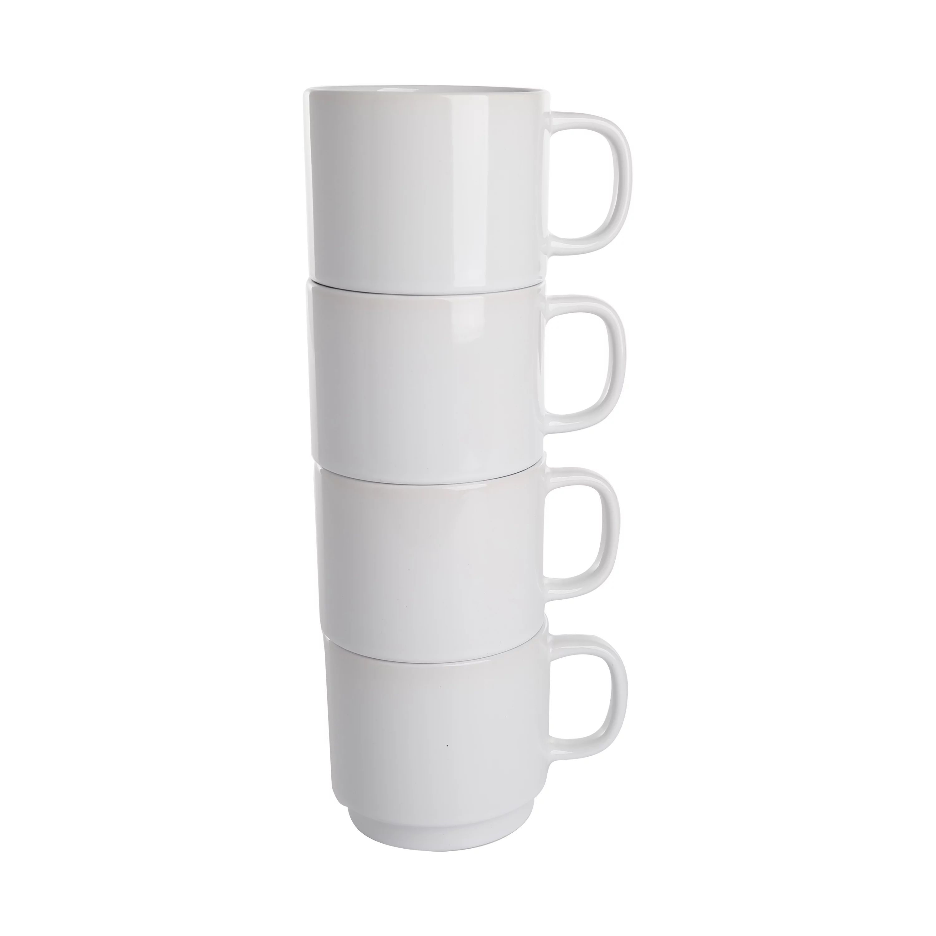 Gap Home Color Cups 14.8-Ounce Stackable White Stoneware Mug Set, Set of 4 | Walmart (US)