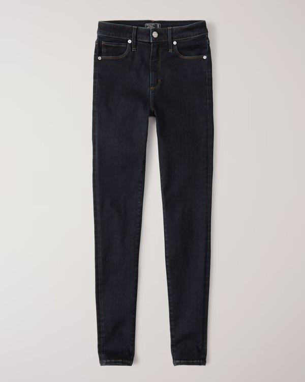 Women's High Rise Super Skinny Jeans | Women's Bottoms | Abercrombie.com | Abercrombie & Fitch (US)
