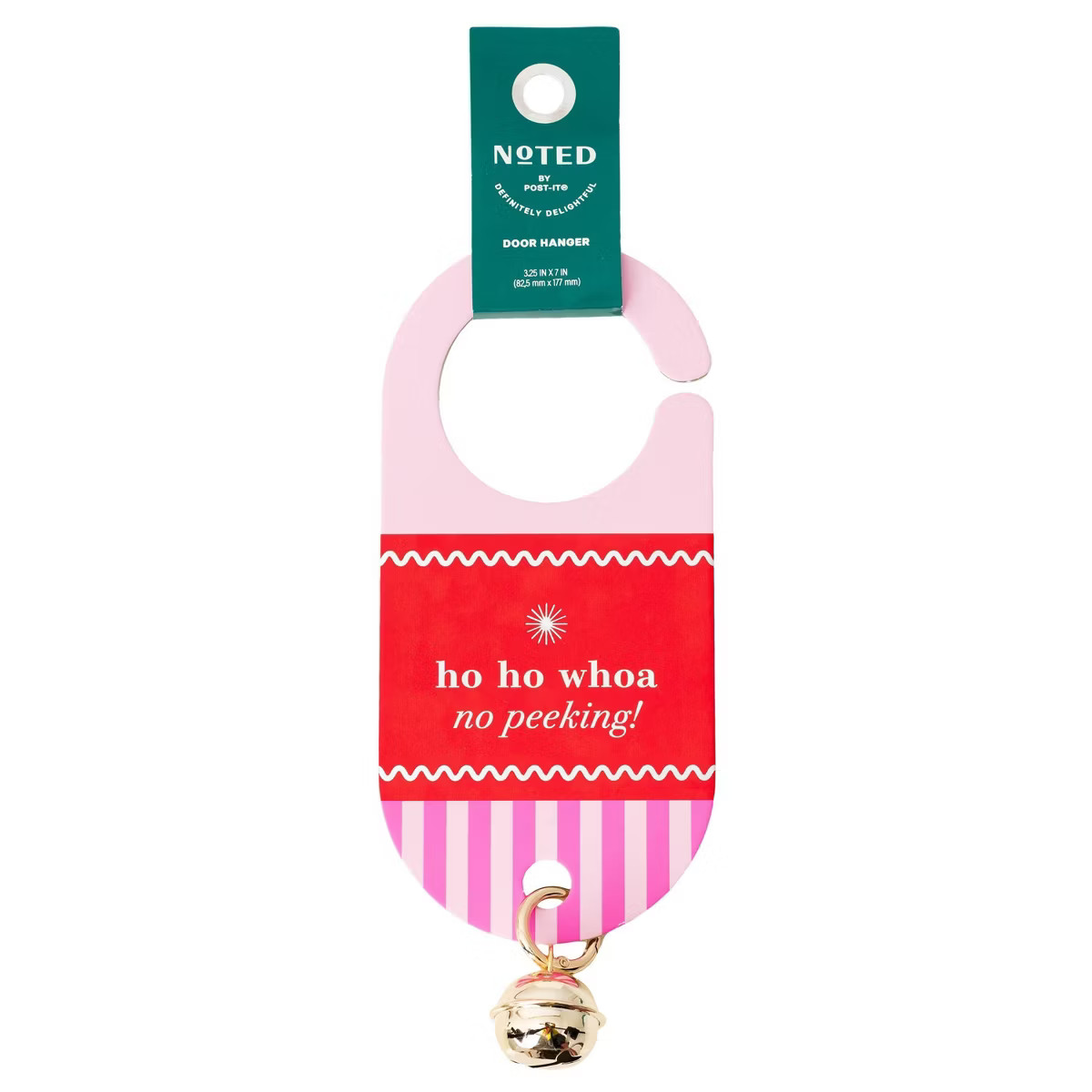 Noted by Post-it Ho Ho Whoa Doorknob Hanger Gifting | Target