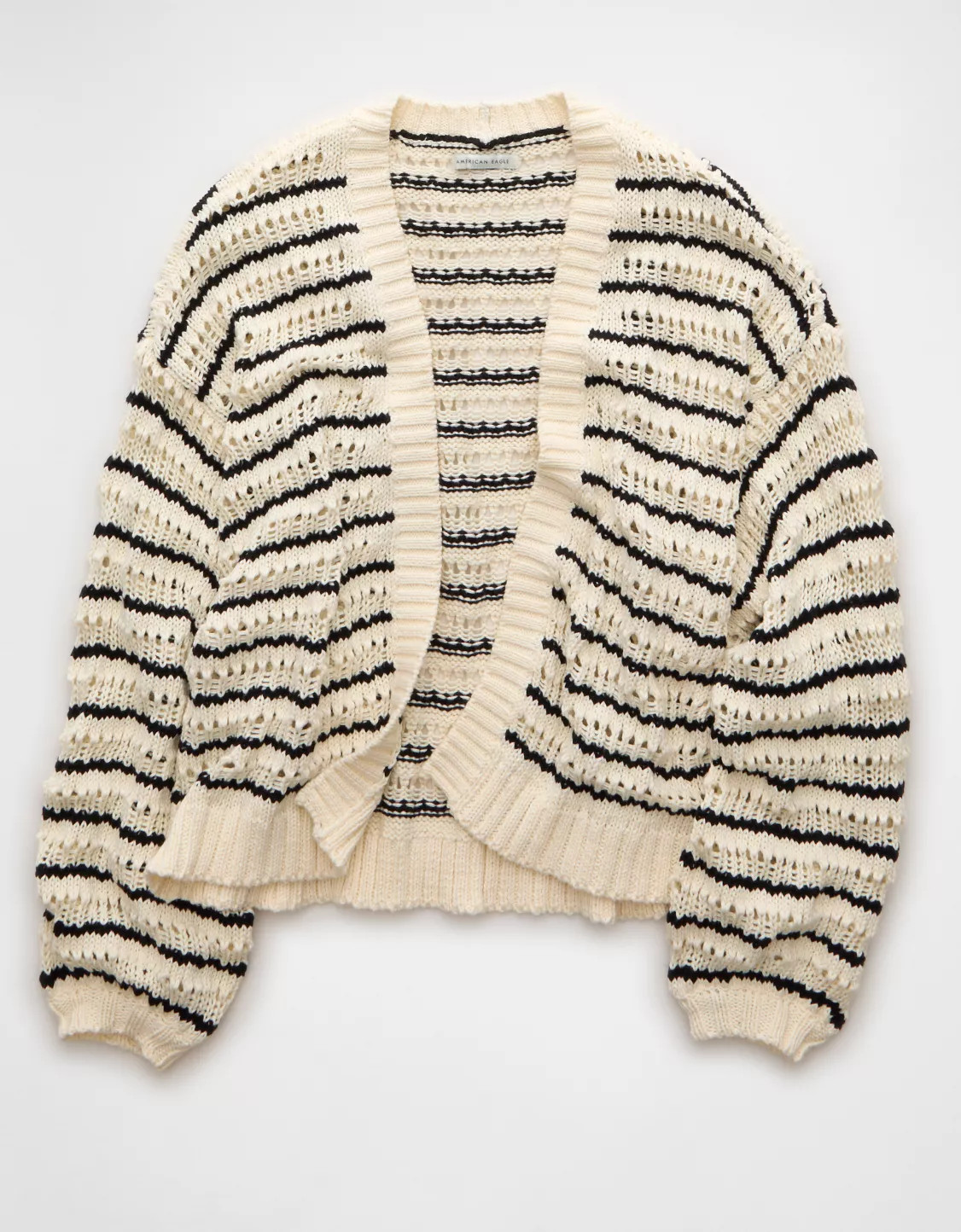 AE Balloon Sleeve Crochet Cardigan | American Eagle Outfitters (US & CA)