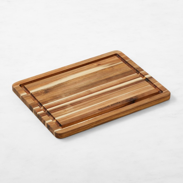 Williams Sonoma Acacia Edge-Grain Cutting &amp; Carving Board | Williams-Sonoma